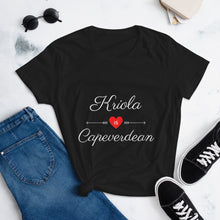 Load image into Gallery viewer, Kriola is Capeverdean (Women&#39;s t-shirt)
