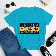 Load image into Gallery viewer, Kriola Melanina Kabuverdiana (Women&#39;s t-shirt)
