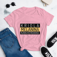 Load image into Gallery viewer, Kriola Melanina Kabuverdiana (Women&#39;s t-shirt)
