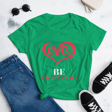 Load image into Gallery viewer, Love, Be-Youtiful (Women&#39;s t-shirt)
