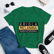 Load image into Gallery viewer, Kriola Melanina Kabuverdiana (Women&#39;s t-shirt)
