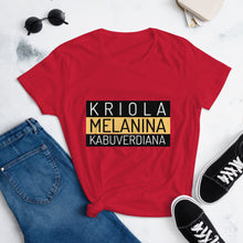 Load image into Gallery viewer, Kriola Melanina Kabuverdiana (Women&#39;s t-shirt)
