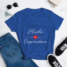 Load image into Gallery viewer, Kriola is Capeverdean (Women&#39;s t-shirt)
