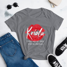 Load image into Gallery viewer, Kriola, Stronger and Phenomenal (Women t-shirt)
