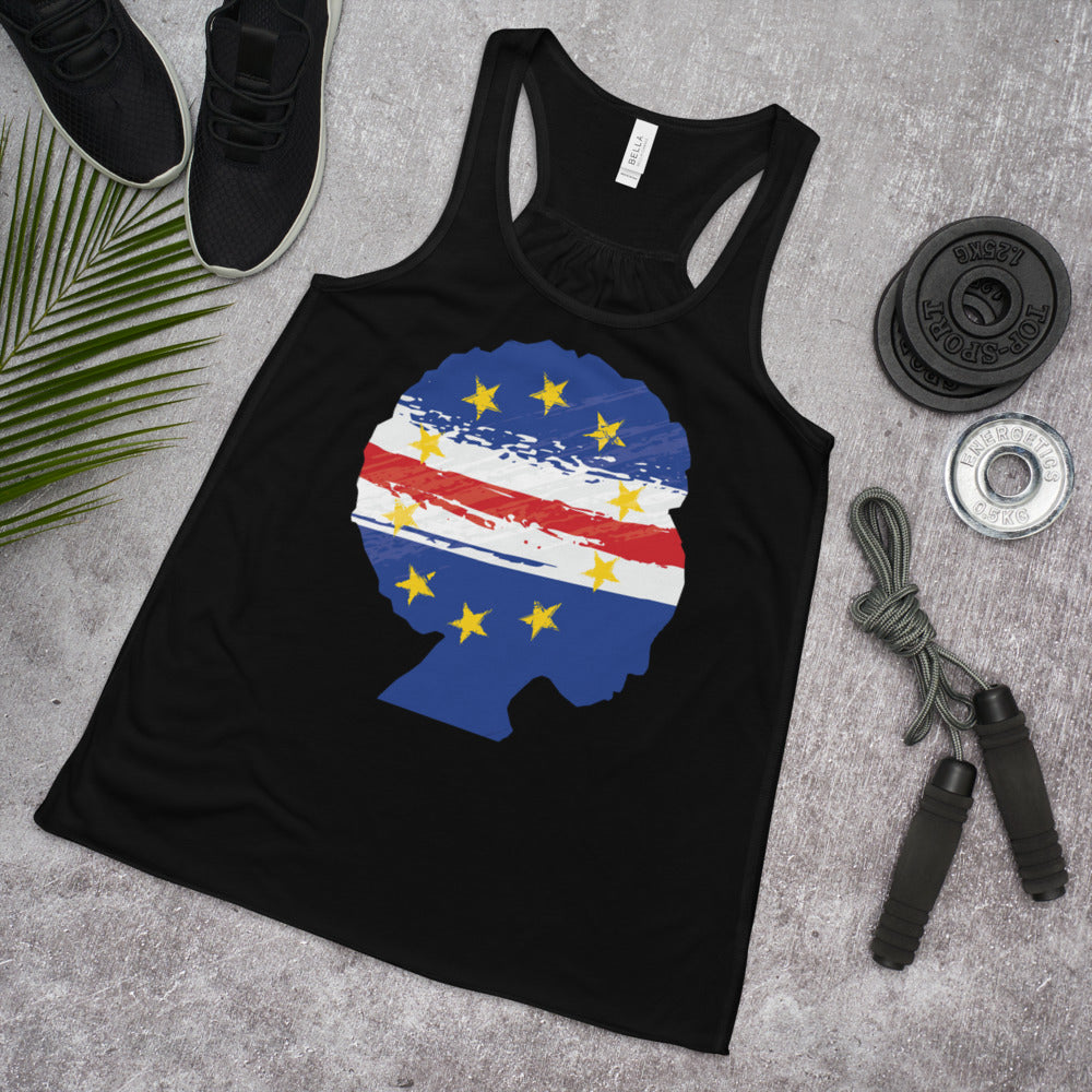 Afro Caboverdeana (Women's Flowy Racerback Tank)